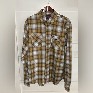 Dixxon mens flannel size large tall “lager”
